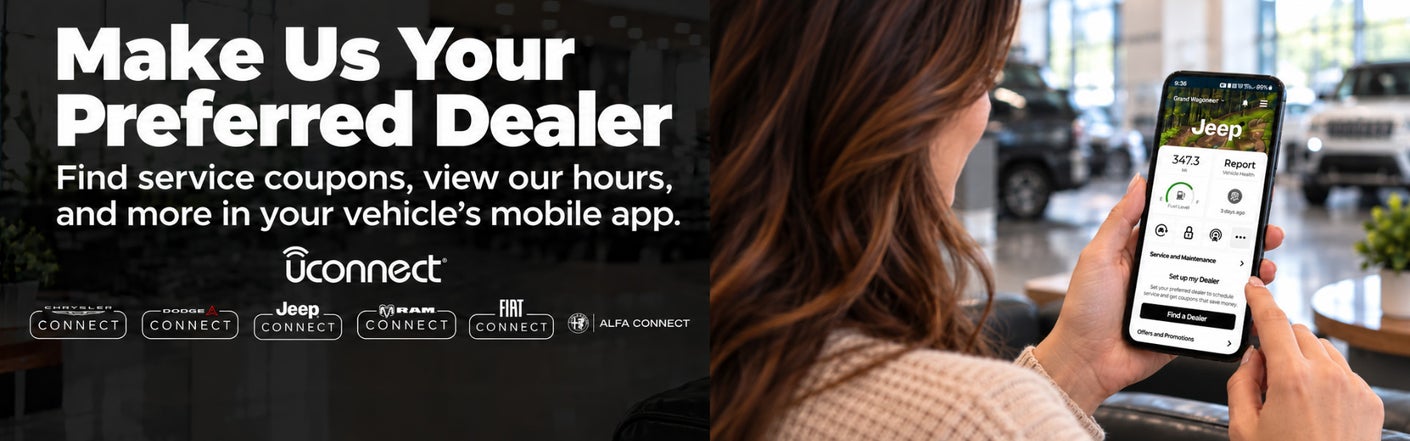 uconnect® make us your preferred dealer | LaFontaine Chrysler Dodge Jeep RAM Walled Lake in Walled Lake MI
