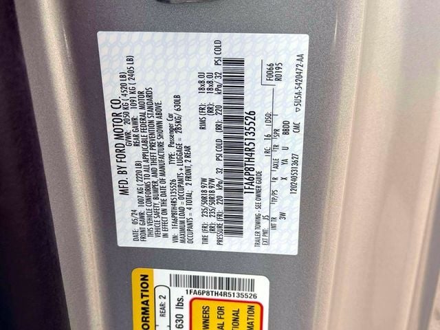 2024 Ford Mustang EcoBoost Premium Fastback