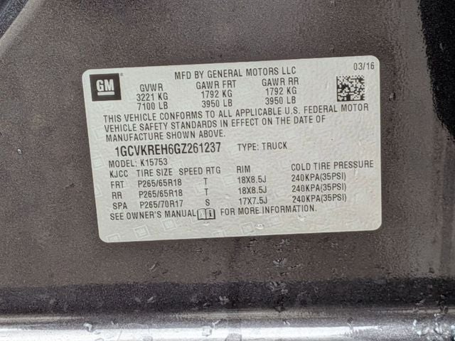 2016 Chevrolet Silverado 1500 1LT