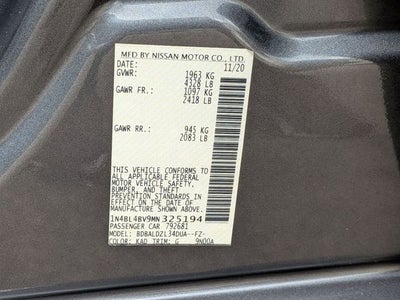 2021 Nissan Altima S FWD
