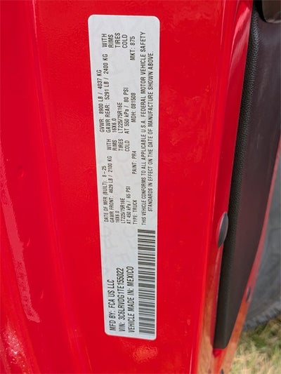 2026 RAM ProMaster 2500 High Roof