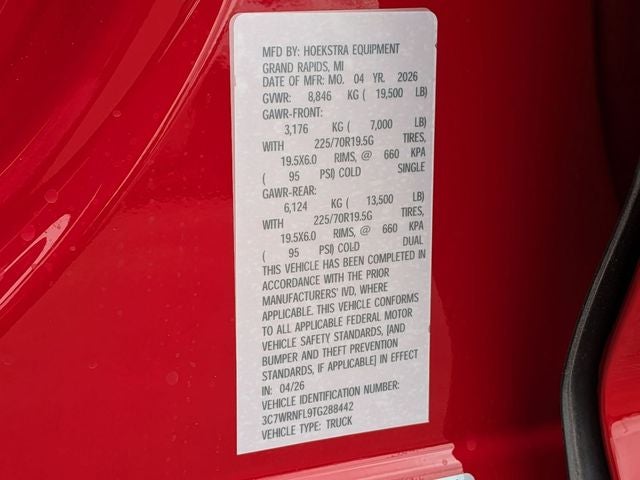 2026 RAM Ram 5500 Chassis Cab RAM 5500 TRADESMAN CHASSIS CREW CAB 4X4 84' CA