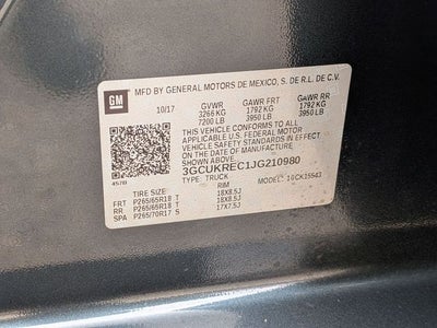 2018 Chevrolet Silverado 1500 2LT