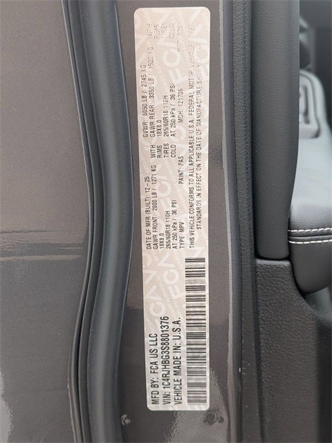 2025 Jeep Grand Cherokee GRAND CHEROKEE LIMITED 4X4