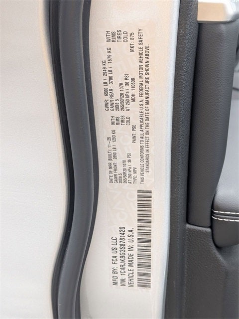 2025 Jeep Grand Cherokee L GRAND CHEROKEE L LIMITED 4X4