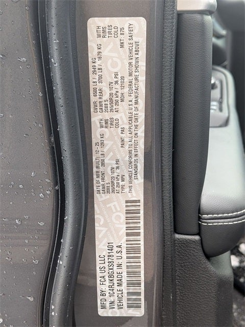 2025 Jeep Grand Cherokee L GRAND CHEROKEE L LIMITED 4X4