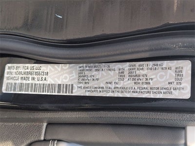 2026 Jeep Grand Cherokee L GRAND CHEROKEE L LIMITED 4X4