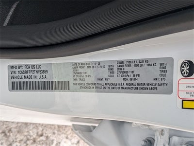 2026 RAM Ram 1500 RAM 1500 BIG HORN CREW CAB 4X4 5'7' BOX