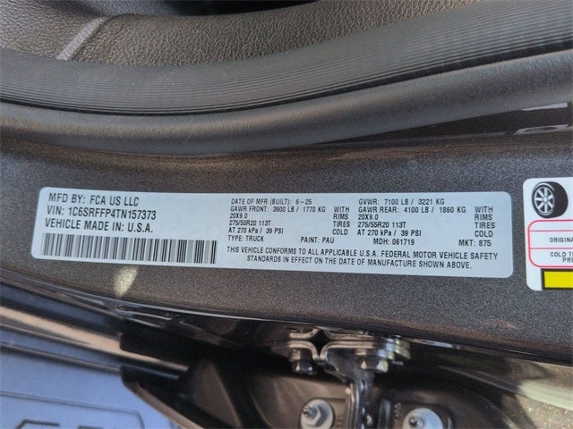 2026 RAM Ram 1500 RAM 1500 BIG HORN CREW CAB 4X4 5'7' BOX