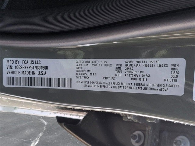 2026 RAM Ram 1500 RAM 1500 BIG HORN CREW CAB 4X4 5'7' BOX