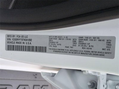 2026 RAM Ram 1500 RAM 1500 BIG HORN CREW CAB 4X4 5'7' BOX