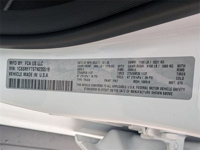 2026 RAM Ram 1500 RAM 1500 BIG HORN CREW CAB 4X4 5'7' BOX