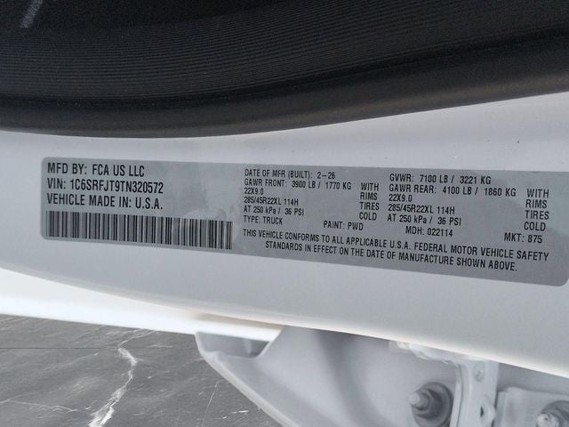 2026 RAM Ram 1500 RAM 1500 LARAMIE CREW CAB 4X4 5'7' BOX