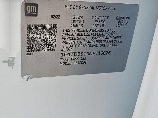2022 Chevrolet Malibu FWD LT