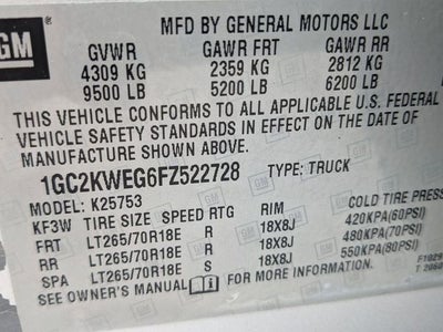 2015 Chevrolet Silverado 2500HD LTZ