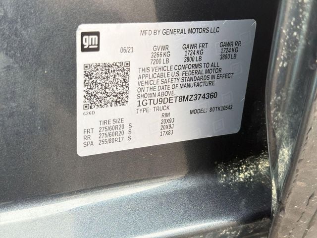 2021 GMC Sierra 1500 4WD Crew Cab Short Box SLT