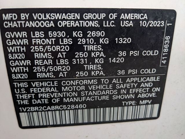 2024 Volkswagen Atlas 2.0T SEL