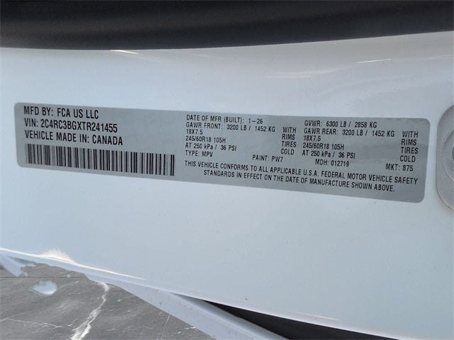 2026 Chrysler Pacifica PACIFICA SELECT AWD