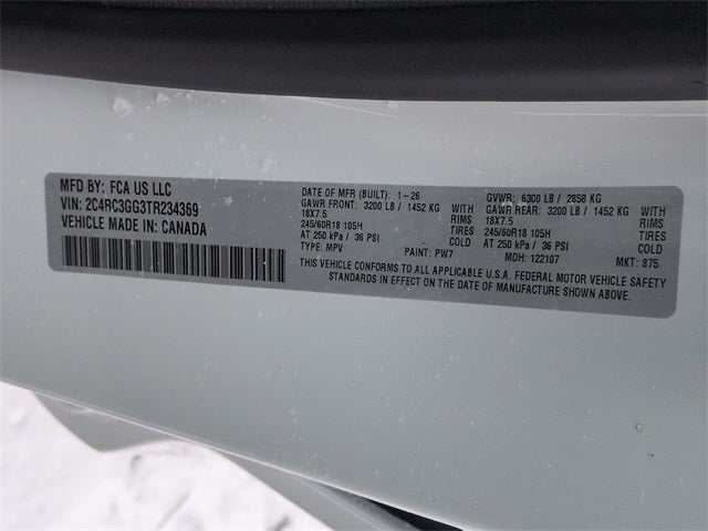 2026 Chrysler Pacifica PACIFICA LIMITED AWD