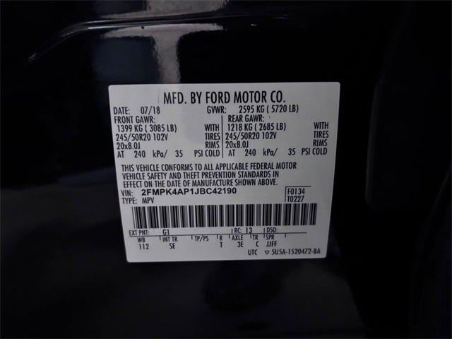 2018 Ford Edge Sport