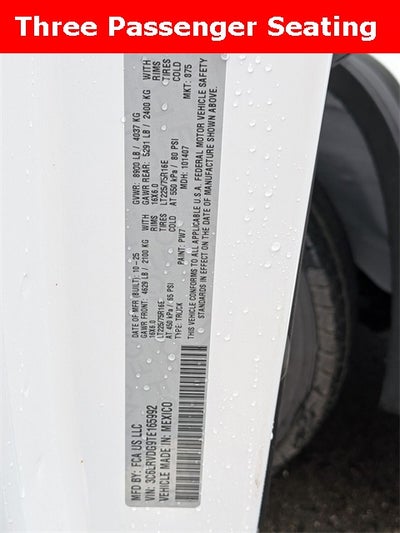 2026 RAM Ram ProMaster RAM PROMASTER 2500 TRADESMAN CARGO VAN HIGH ROOF 159' WB