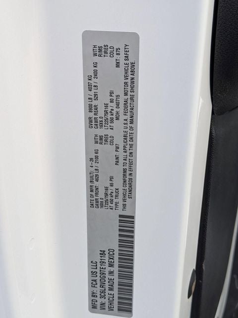 2026 RAM Ram ProMaster RAM PROMASTER 2500 TRADESMAN CARGO VAN HIGH ROOF 159' WB