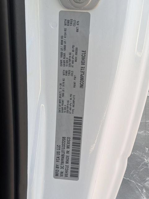 2026 RAM Ram 5500 Chassis Cab RAM 5500 TRADESMAN CHASSIS REGULAR CAB 4X4 84' CA