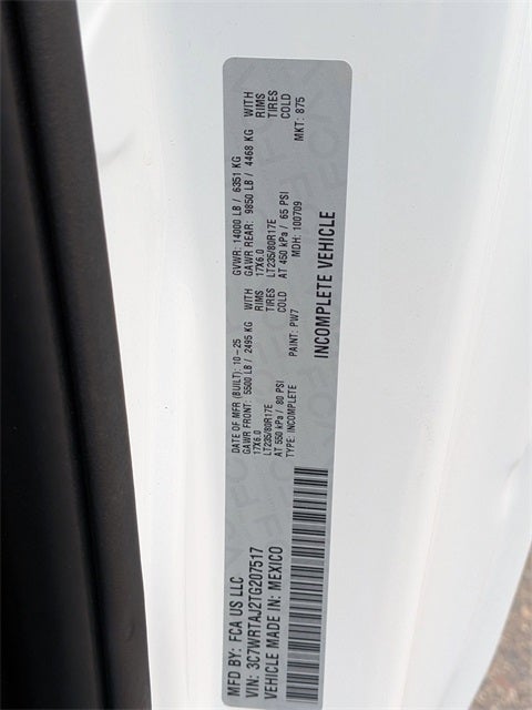 2026 RAM Ram 3500 Chassis Cab RAM 3500 TRADESMAN CHASSIS REGULAR CAB 4X4 60' CA