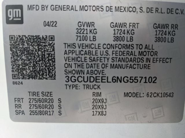 2022 Chevrolet Silverado 1500 4WD Crew Cab Short Bed RST