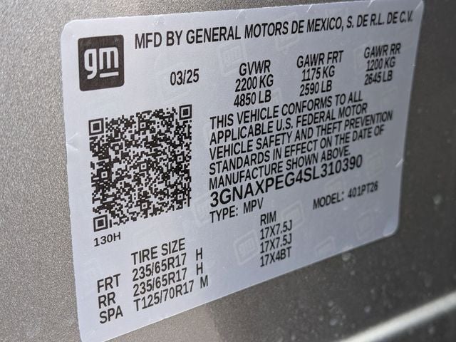 2025 Chevrolet Equinox AWD LT