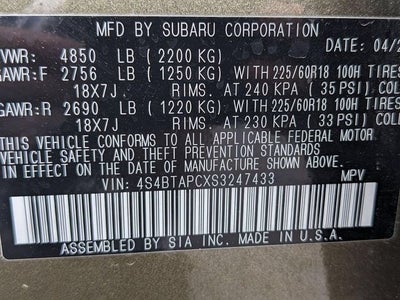 2025 Subaru Outback Touring