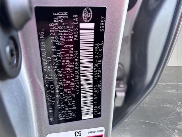 2020 Toyota Camry XSE