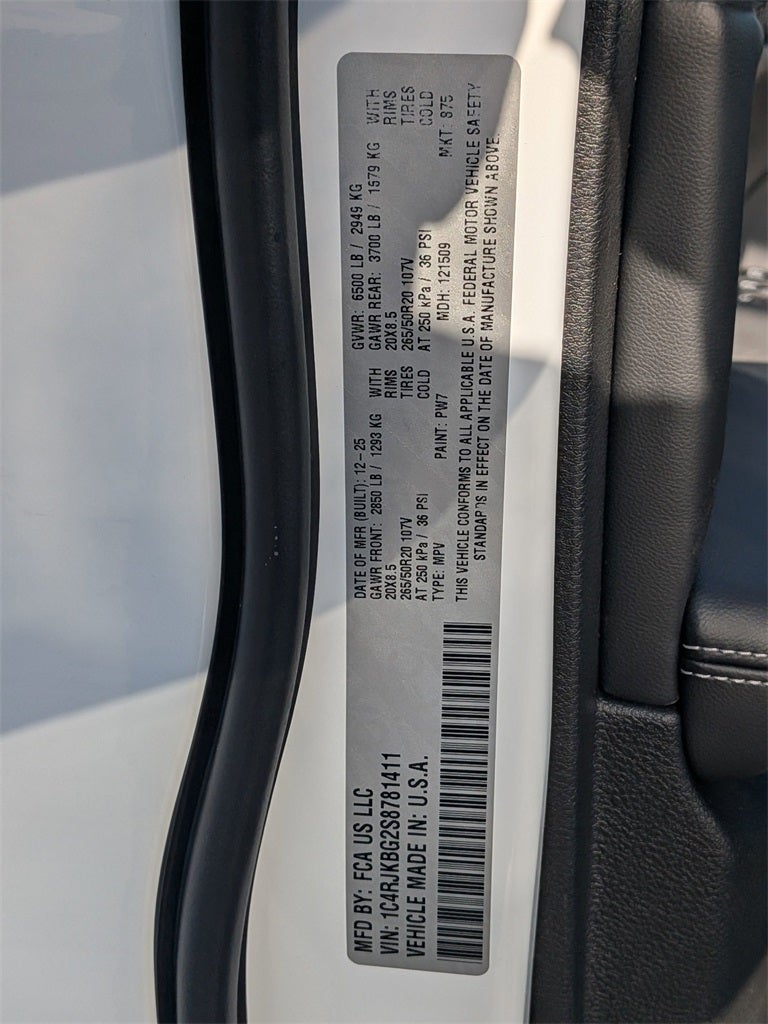 2025 Jeep Grand Cherokee L GRAND CHEROKEE L LIMITED 4X4