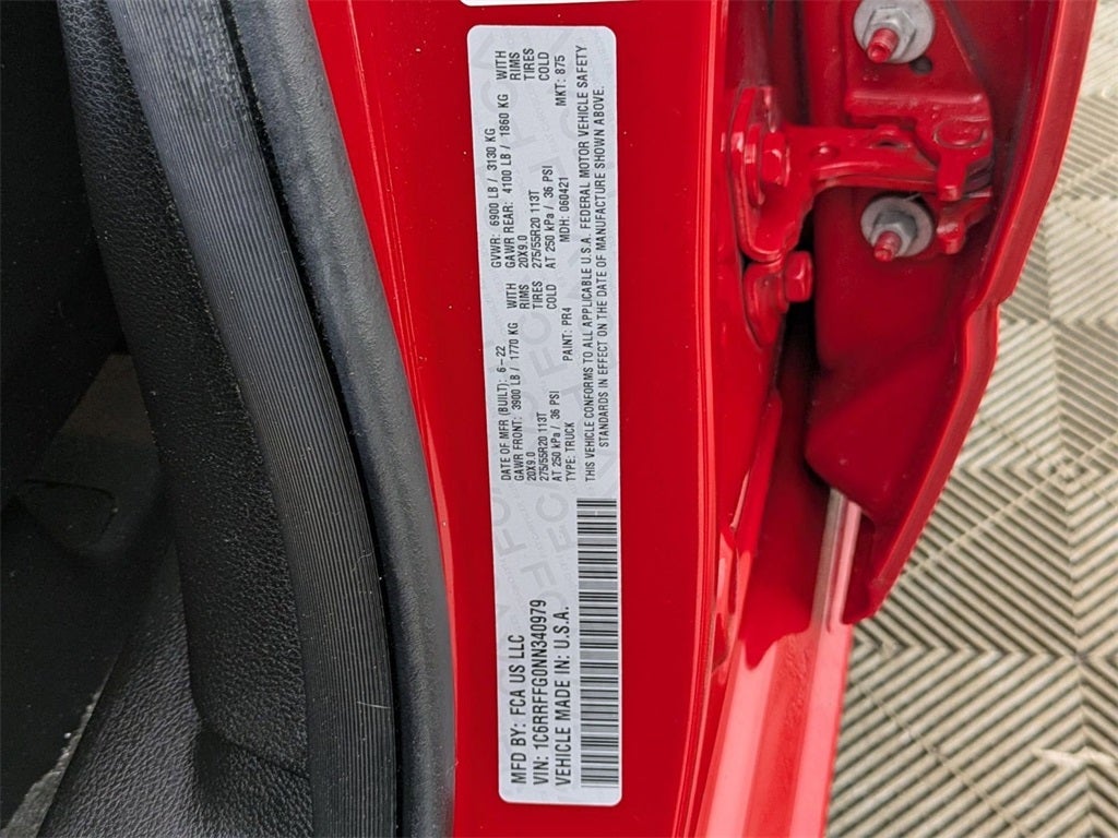 2022 RAM 1500 Big Horn Crew Cab 4x4 5'7' Box