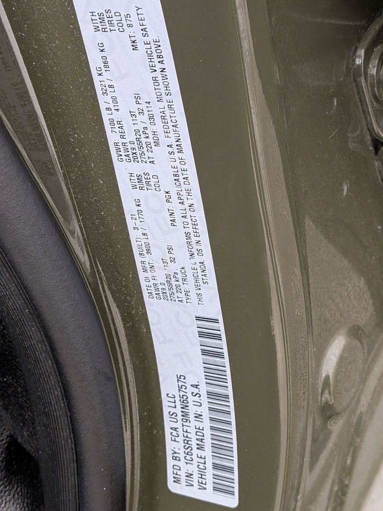 2021 RAM 1500 Big Horn Crew Cab 4x4 5'7' Box