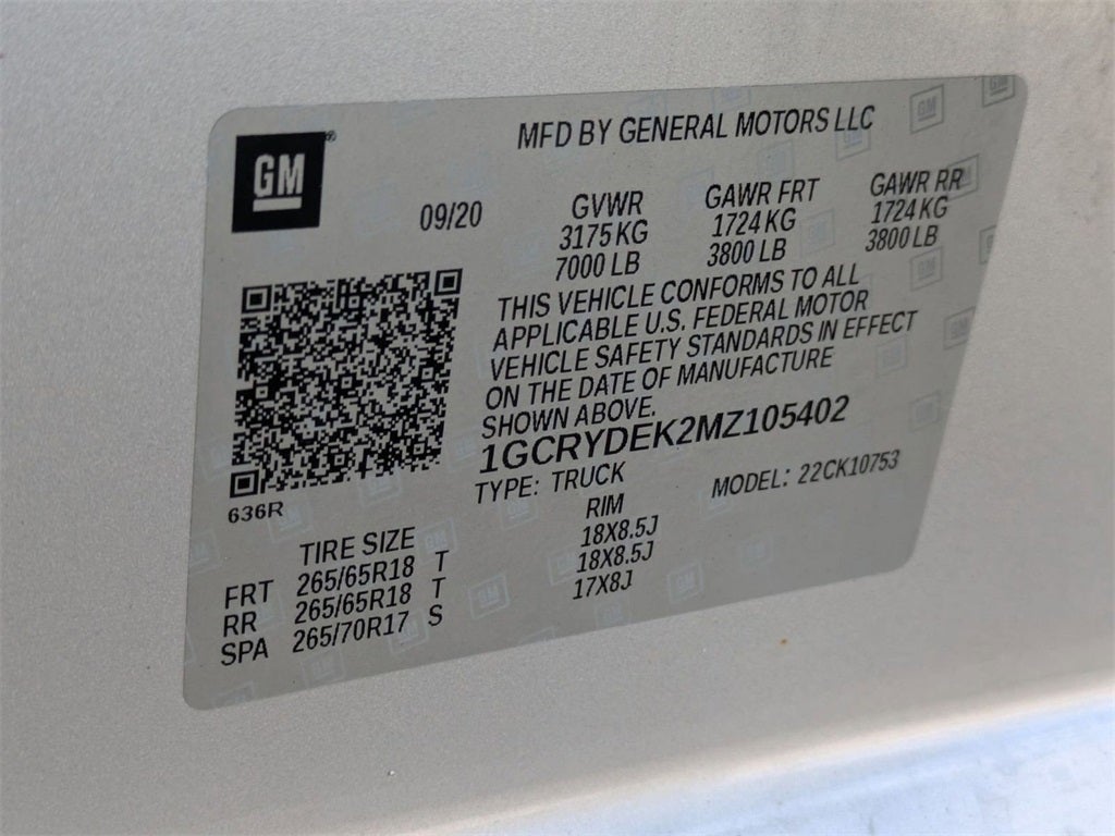 2021 Chevrolet Silverado 1500 4WD Double Cab Standard Bed LT