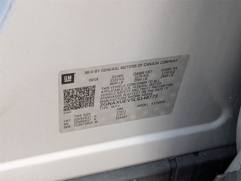 2020 Chevrolet Equinox AWD LT 1.5L Turbo