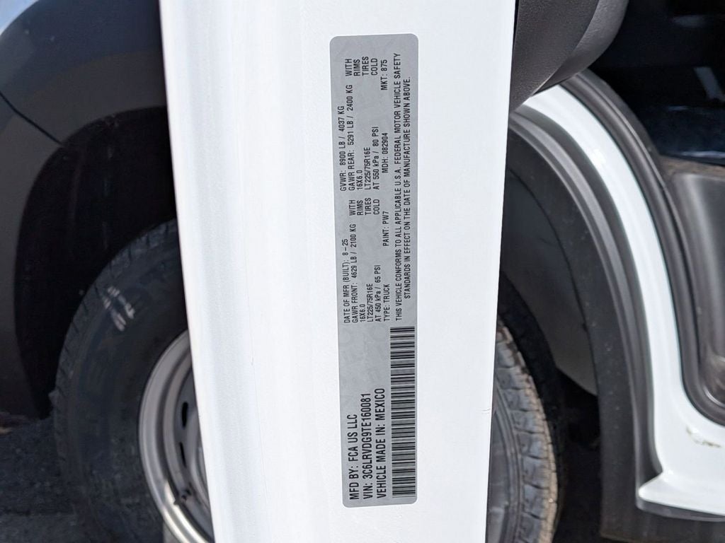 2026 RAM Ram ProMaster RAM PROMASTER 2500 TRADESMAN CARGO VAN HIGH ROOF 159' WB