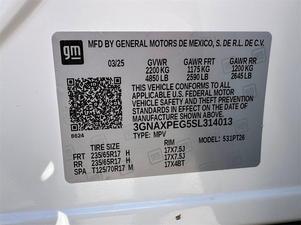 2025 Chevrolet Equinox AWD LT