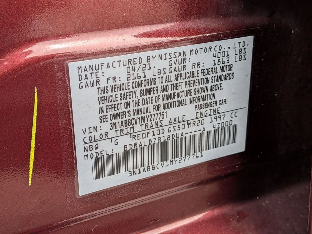 2021 Nissan Sentra SV Xtronic CVT