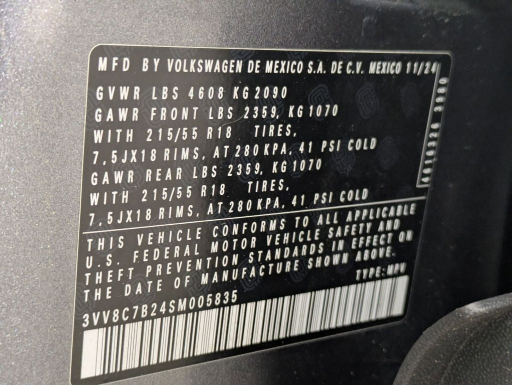 2025 Volkswagen Taos 1.5T S