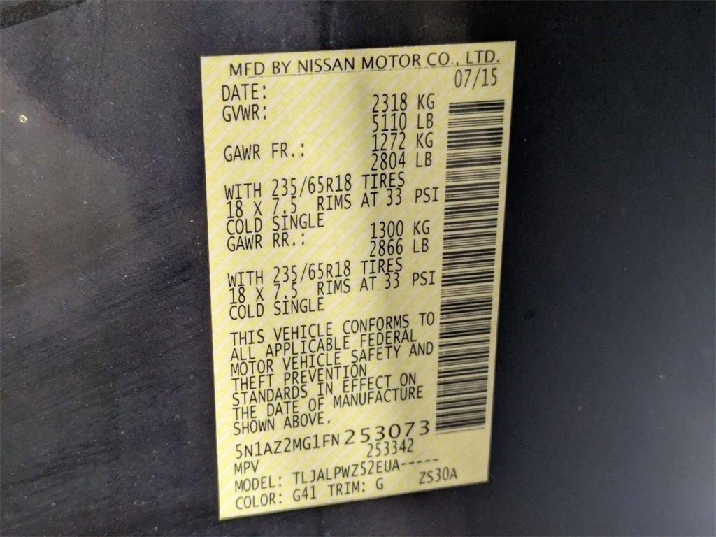 2015 Nissan Murano SL