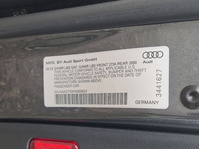 2023 Audi RS 5 Sportback TFSI quattro Tiptronic