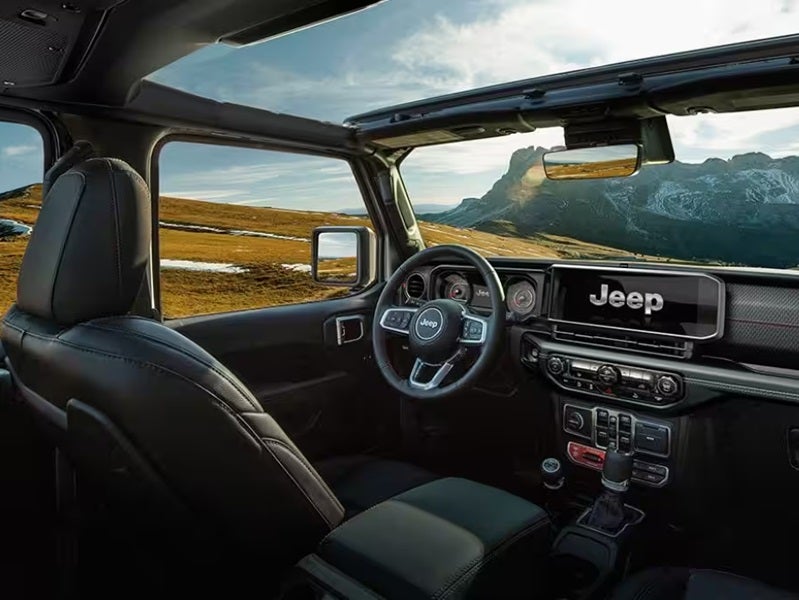 Interior of Jeep Wrangler