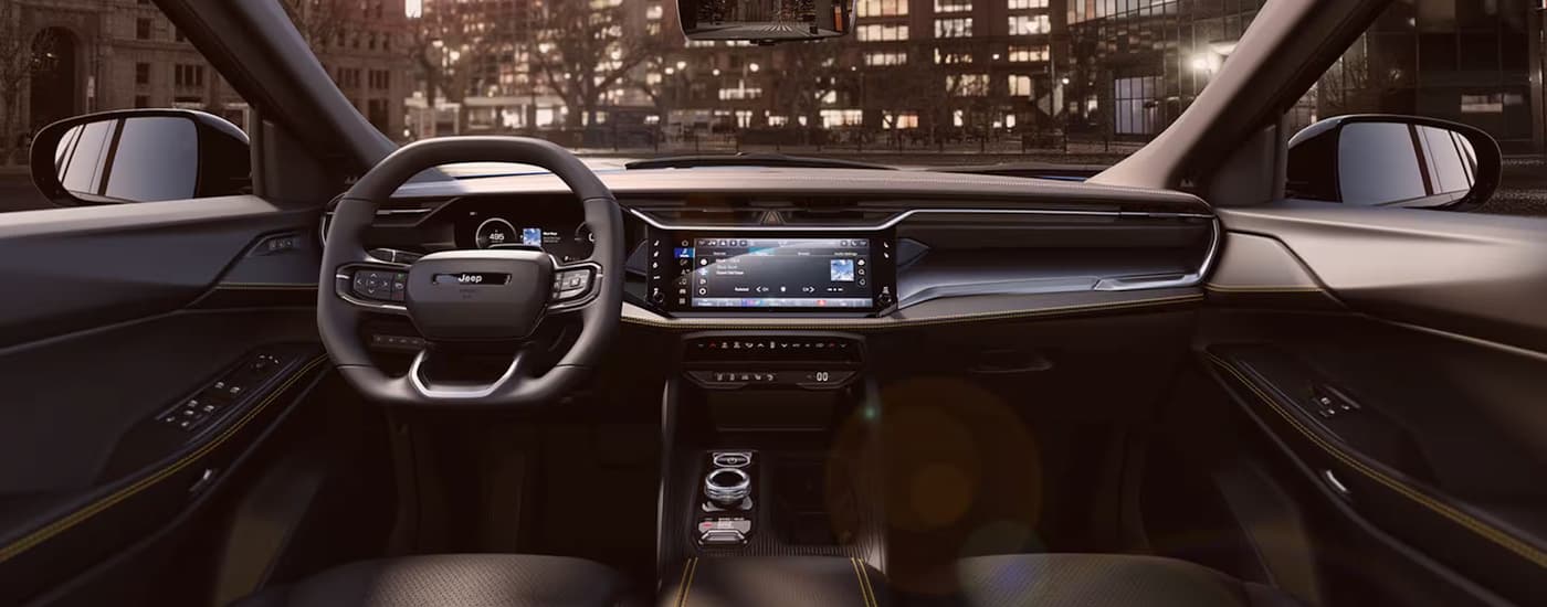 Infotainment display and digital gauge cluster in a 2026 Jeep Cherokee